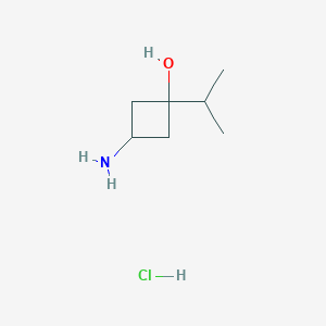 3-Amino-1-propan-2-ylcyclobutan-1-ol;hydrochloride