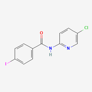 molecular formula C12H8ClIN2O B2534742 N-(5-chloropyridin-2-yl)-4-iodobenzamide CAS No. 403710-73-6