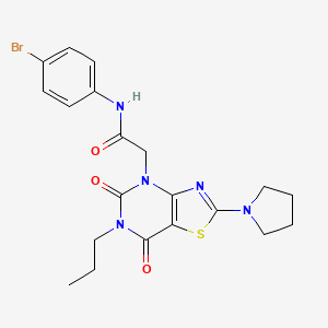 molecular formula C20H22BrN5O3S B2534755 ethyl 2-({[2-(4-methoxyphenyl)-4-oxo-3,4-dihydro-5H-pyrido[2,3-b][1,4]diazepin-5-yl]acetyl}amino)benzoate CAS No. 1115867-72-5