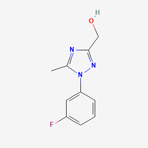 [1-(3-fluorophenyl)-5-methyl-1H-1,2,4-triazol-3-yl]methanol