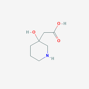 2-(3-Hydroxypiperidin-3-yl)acetic acid