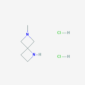 6-Methyl-1,6-diazaspiro[3.3]heptane;dihydrochloride