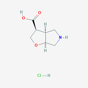 (3S,3As,6aS)-3,3a,4,5,6,6a-hexahydro-2H-furo[2,3-c]pyrrole-3-carboxylic acid;hydrochloride