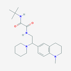 N-(tert-butyl)-N'-[2-(1-methyl-1,2,3,4-tetrahydroquinolin-6-yl)-2-piperidin-1-ylethyl]ethanediamide