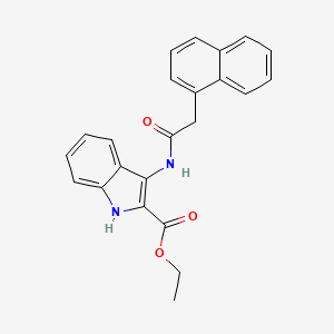 ethyl 3-(2-(naphthalen-1-yl)acetamido)-1H-indole-2-carboxylate