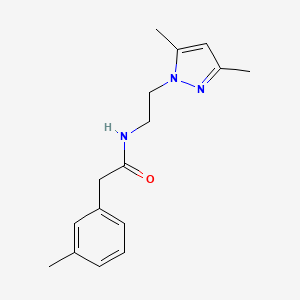N-(2-(3,5-dimethyl-1H-pyrazol-1-yl)ethyl)-2-(m-tolyl)acetamide