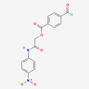 [2-(4-Nitroanilino)-2-oxoethyl] 4-formylbenzoate