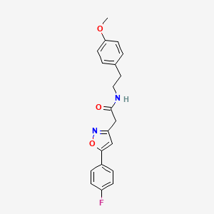 2-(5-(4-fluorophenyl)isoxazol-3-yl)-N-(4-methoxyphenethyl)acetamide