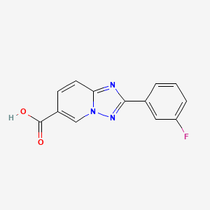 2-(3-Fluorophenyl)-[1,2,4]triazolo[1,5-A]pyridine-6-carboxylic acid