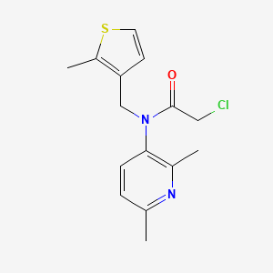 2-Chloro-N-(2,6-dimethylpyridin-3-yl)-N-[(2-methylthiophen-3-yl)methyl]acetamide