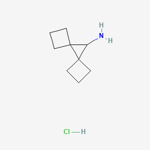 Dispiro[3.0.35.14]nonan-9-amine;hydrochloride