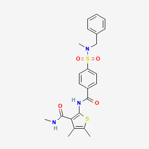 2-(4-(N-benzyl-N-methylsulfamoyl)benzamido)-N,4,5-trimethylthiophene-3-carboxamide