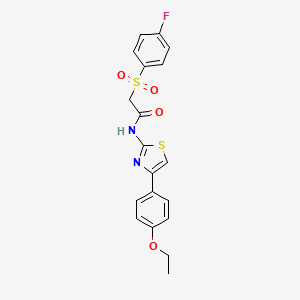 N-(4-(4-ethoxyphenyl)thiazol-2-yl)-2-((4-fluorophenyl)sulfonyl)acetamide