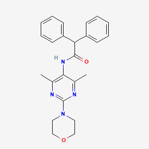 N-(4,6-dimethyl-2-morpholinopyrimidin-5-yl)-2,2-diphenylacetamide