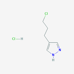 4-(3-chloropropyl)-1H-pyrazole hydrochloride