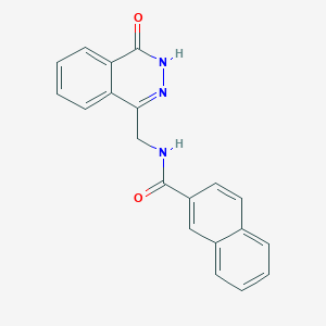 molecular formula C20H15N3O2 B2534938 N-[(4-oxo-3,4-dihydrophthalazin-1-yl)methyl]naphthalene-2-carboxamide CAS No. 899984-92-0