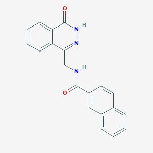 molecular formula C20H15N3O2 B2534938 N-[(4-oxo-3H-phthalazin-1-yl)methyl]naphthalene-2-carboxamide CAS No. 899984-92-0