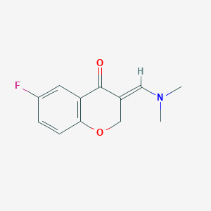 (3E)-3-[(Dimethylamino)methylene]-6-fluoro-2,3-dihydro-4H-chromen-4-one