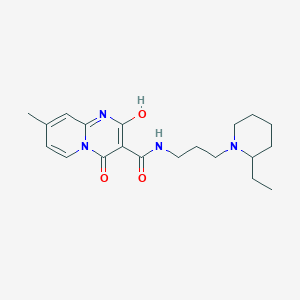molecular formula C20H28N4O3 B2534991 N-[3-(2-ethylpiperidin-1-yl)propyl]-2-hydroxy-8-methyl-4-oxo-4H-pyrido[1,2-a]pyrimidine-3-carboxamide CAS No. 886898-15-3
