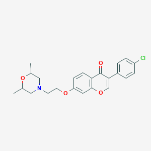 B2535198 3-(4-chlorophenyl)-7-(2-(2,6-dimethylmorpholino)ethoxy)-4H-chromen-4-one CAS No. 903868-77-9