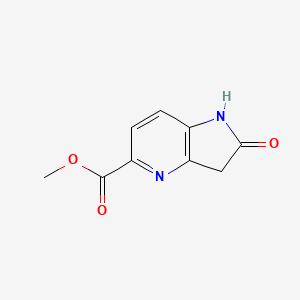 molecular formula C9H8N2O3 B2535213 Methyl 2-oxo-2,3-dihydro-1H-pyrrolo[3,2-b]pyridine-5-carboxylate CAS No. 1190311-14-8
