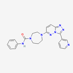 molecular formula C22H22N8O B2535331 N-phenyl-4-[3-(pyridin-3-yl)-[1,2,4]triazolo[4,3-b]pyridazin-6-yl]-1,4-diazepane-1-carboxamide CAS No. 2380188-01-0