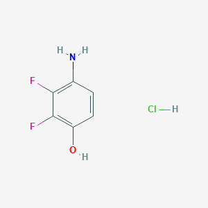 molecular formula C6H6ClF2NO B2535435 4-Amino-2,3-difluorophenol hydrochloride CAS No. 1955553-21-5