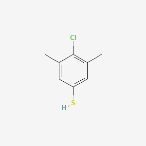 molecular formula C8H9ClS B2535447 4-Chloro-3,5-dimethylthiophenol CAS No. 150729-72-9