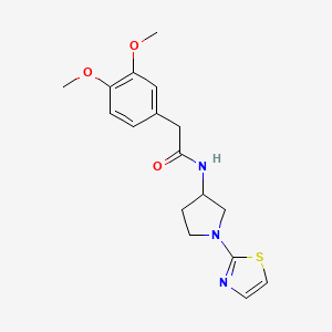 B2535536 2-(3,4-dimethoxyphenyl)-N-(1-(thiazol-2-yl)pyrrolidin-3-yl)acetamide CAS No. 1797636-21-5