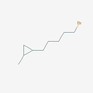 molecular formula C9H17Br B2535617 1-(5-Bromopentyl)-2-methylcyclopropane CAS No. 2551117-69-0