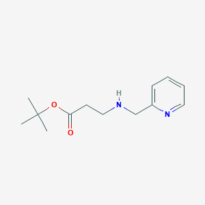 molecular formula C13H20N2O2 B2535664 tert-butyl 3-{[(pyridin-2-yl)methyl]amino}propanoate CAS No. 1221342-71-7