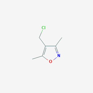 molecular formula C6H8ClNO B025358 4-(氯甲基)-3,5-二甲基异噁唑 CAS No. 19788-37-5