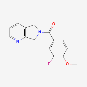 (3-fluoro-4-methoxyphenyl)(5H-pyrrolo[3,4-b]pyridin-6(7H)-yl)methanone
