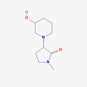 3-(3-Hydroxypiperidin-1-yl)-1-methylpyrrolidin-2-one