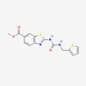 Methyl 2-(3-(thiophen-2-ylmethyl)ureido)benzo[d]thiazole-6-carboxylate