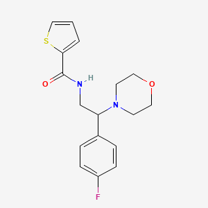 N-(2-(4-fluorophenyl)-2-morpholinoethyl)thiophene-2-carboxamide