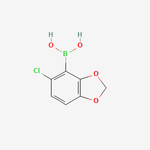 (5-Chlorobenzo[d][1,3]dioxol-4-yl)boronic acid