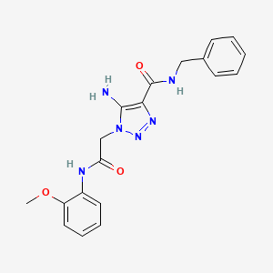 5-amino-N-benzyl-1-{2-[(2-methoxyphenyl)amino]-2-oxoethyl}-1H-1,2,3-triazole-4-carboxamide