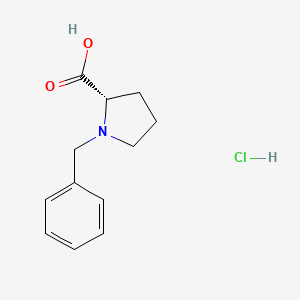 molecular formula C12H16ClNO2 B2535900 N-Benzyl-(S)-proline Hydrochloride CAS No. 108-89-4; 92086-93-6