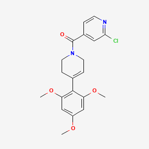2-Chloro-4-[4-(2,4,6-trimethoxyphenyl)-1,2,3,6-tetrahydropyridine-1-carbonyl]pyridine