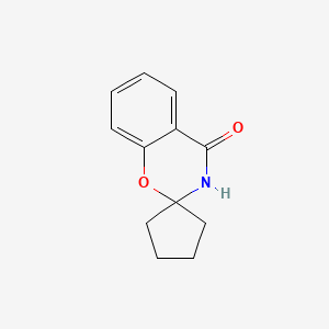 molecular formula C12H13NO2 B2535960 spiro[3H-1,3-benzoxazine-2,1'-cyclopentane]-4-one CAS No. 40033-94-1