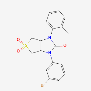 1-(3-bromophenyl)-3-(2-methylphenyl)tetrahydro-1H-thieno[3,4-d]imidazol-2(3H)-one 5,5-dioxide