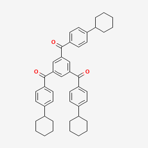 [3,5-Bis(4-cyclohexylbenzoyl)phenyl](4-cyclohexylphenyl)methanone