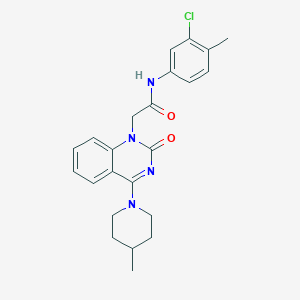 N-(4-chlorobenzyl)-4'-(piperidin-1-ylsulfonyl)biphenyl-3-carboxamide