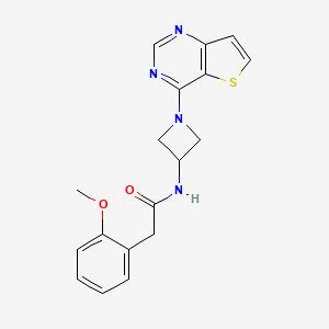 2-(2-Methoxyphenyl)-N-(1-thieno[3,2-d]pyrimidin-4-ylazetidin-3-yl)acetamide