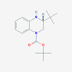 tert-Butyl (R)-3-(tert-butyl)-3,4-dihydroquinoxaline-1(2H)-carboxylate