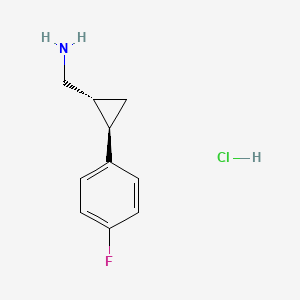[(1R,2R)-2-(4-fluorophenyl)cyclopropyl]methanamine hydrochloride