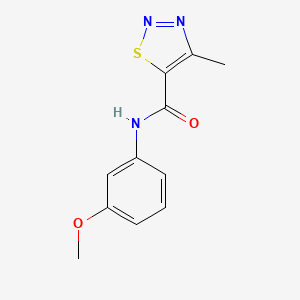 N-(3-methoxyphenyl)-4-methyl-1,2,3-thiadiazole-5-carboxamide