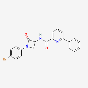 N-[1-(4-Bromophenyl)-2-oxoazetidin-3-yl]-6-phenylpyridine-2-carboxamide