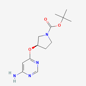 (R)-tert-Butyl 3-((6-aminopyrimidin-4-yl)oxy)pyrrolidine-1-carboxylate